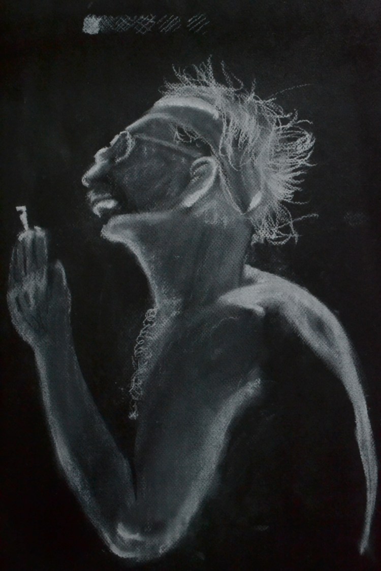 Chalk on Black Paper